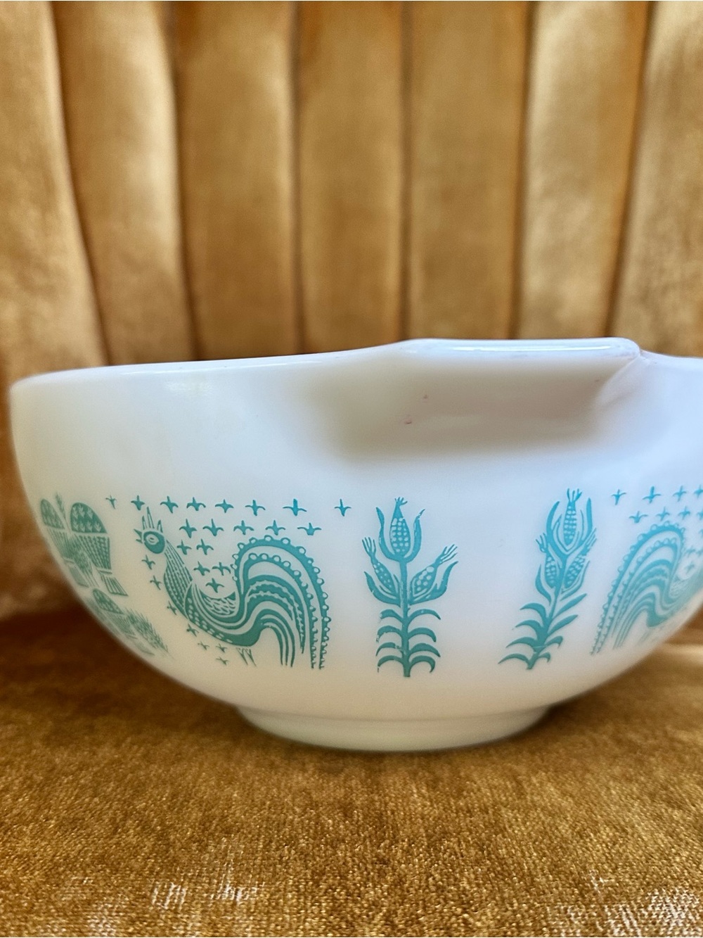 Vintage Pyrex Amish Butterprint 443 Cinderella Mixing Nesting Bowl 2.5 Qt - Picture 2 of 12